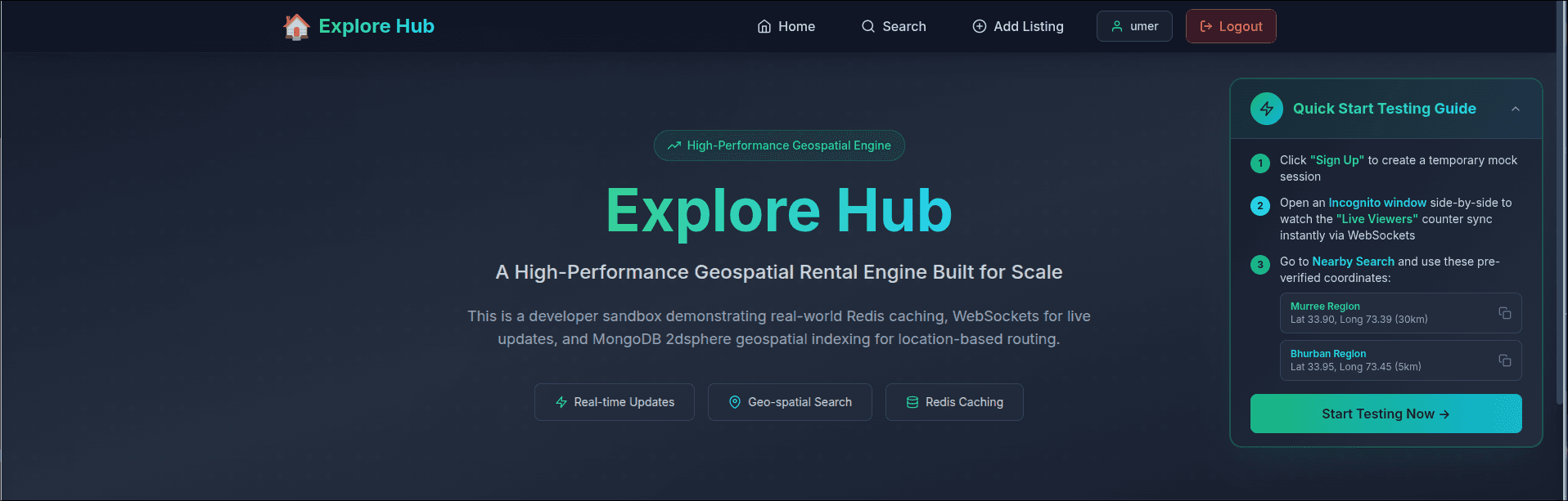 Explore Hub screenshot 1