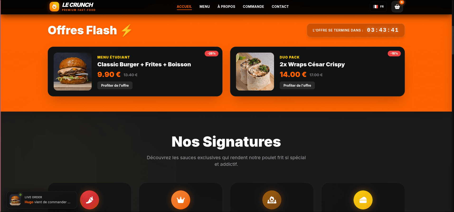 French Restaurant Demo screenshot 1