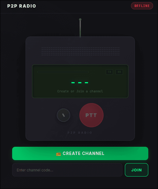 P2P Radio screenshot 2