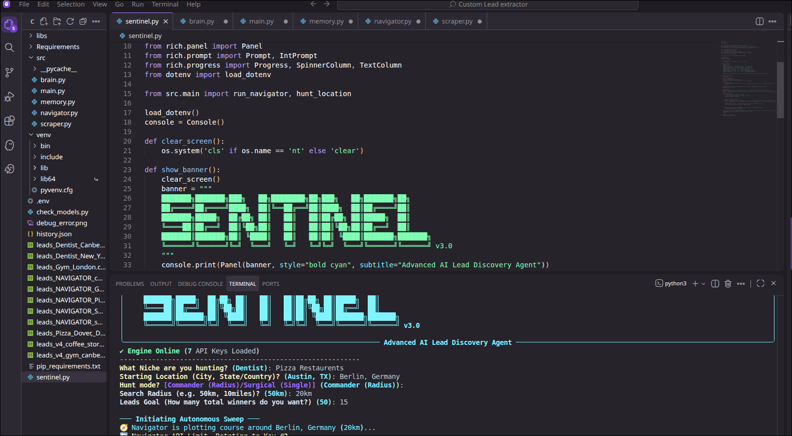 Sentinel Agent screenshot 1